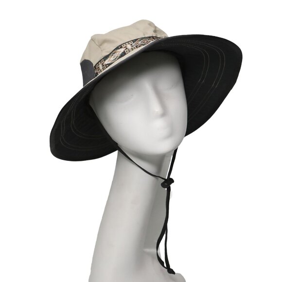 Vintage Sunday Afternoons Wide Brim Hiking Outdoors Hat Khaki Black Adjustable - Picture 7 of 16